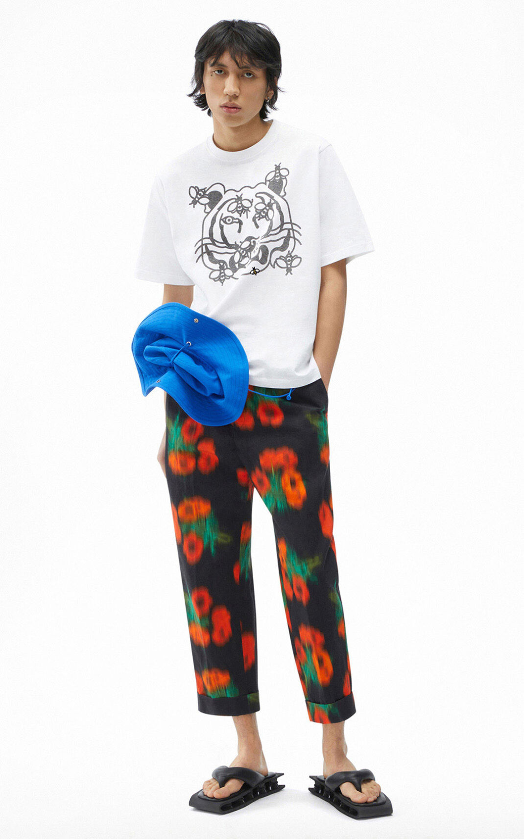 Kenzo Bee a Tiger Camisetas Hombre Blancas | 3654180-JH